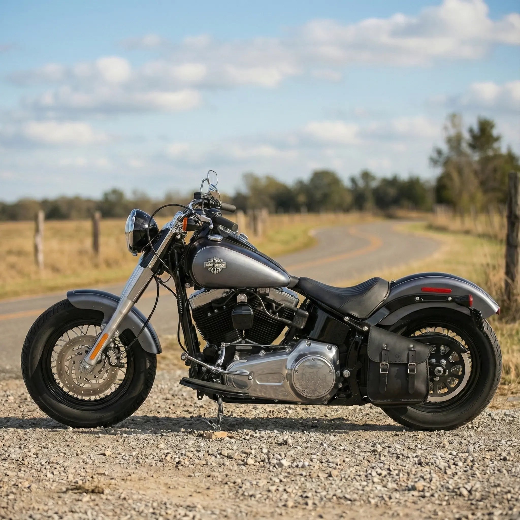 H-D® Pre-2017 Softail Left Side Solo Bag - SHL02