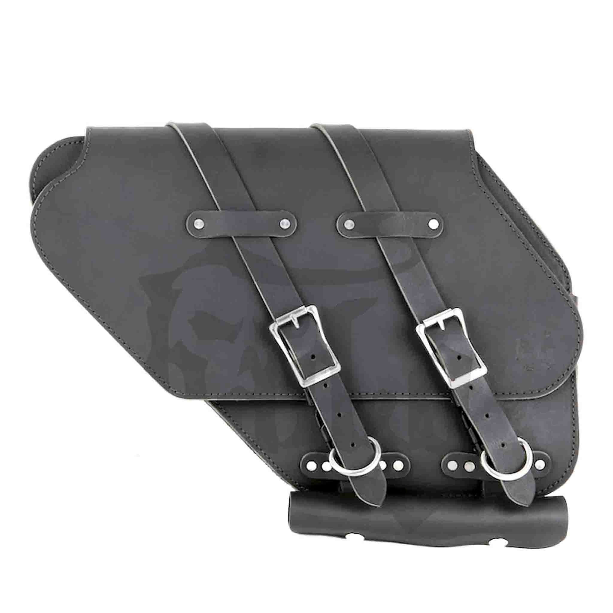 Upgrade your Harley-Davidson® Dyna with the DL01WC Expandable Left Side Saddlebag. Hand crafted in USA with premium water buffalo leather, waxed canvas and stainless steel hardware. Durable and stylish, it's the perfect fit for your motorcycle.
