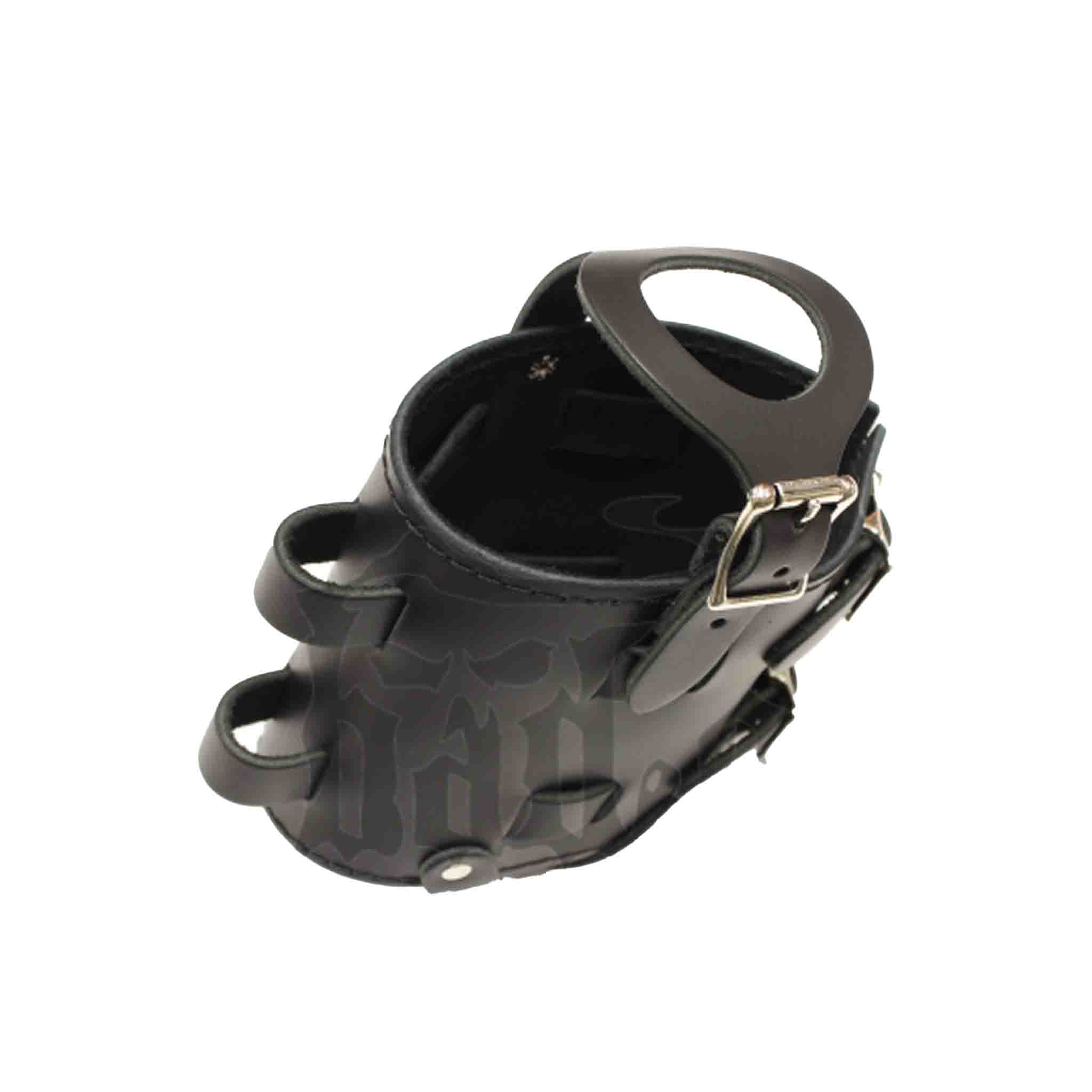 Add a piece of mind to your ride with the FB02 spare fuel/oil bottle carrier!. Hand crafted in USA with premium leather and top quality hardware. Durable and stylish, it's the perfect fit for your motorcycle.