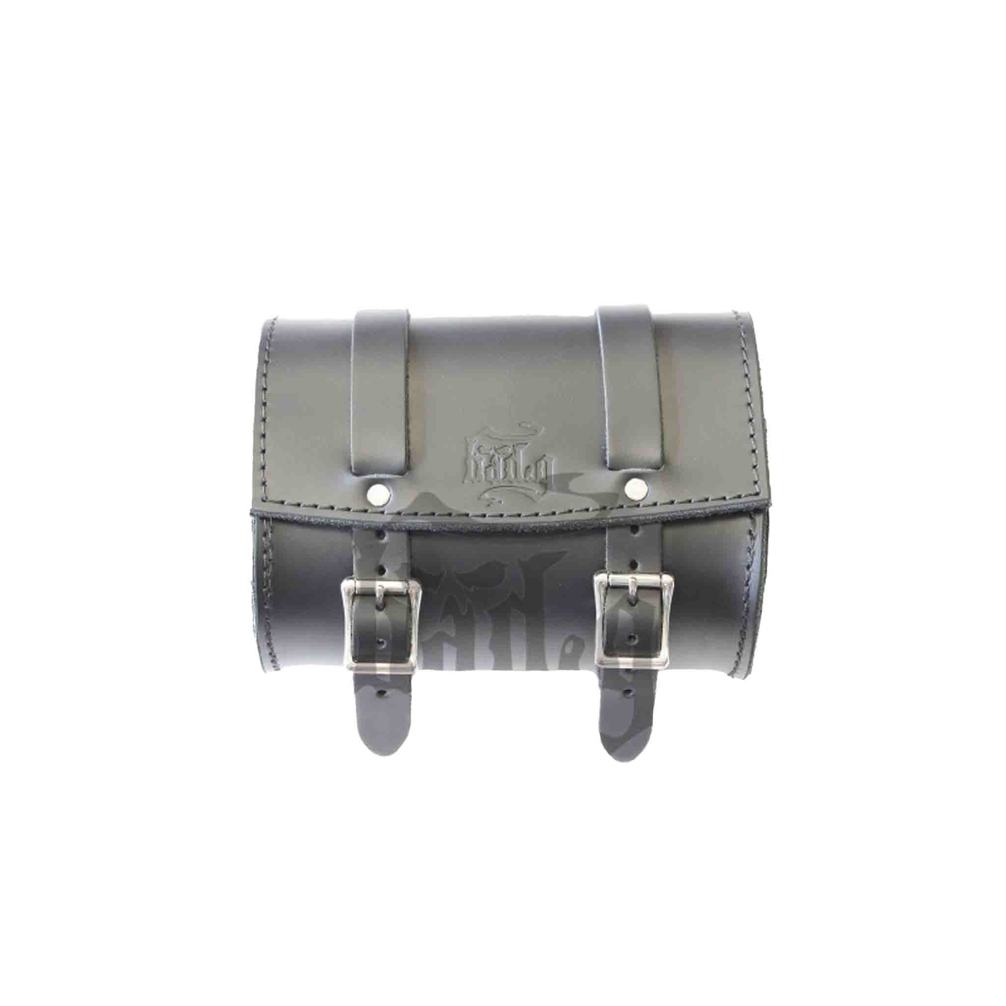 Upgrade your ride with the MT03 side mounted license plate tool bag. Hand crafted in USA with premium leather and top quality hardware. Durable and stylish, it's the perfect fit for your motorcycle.