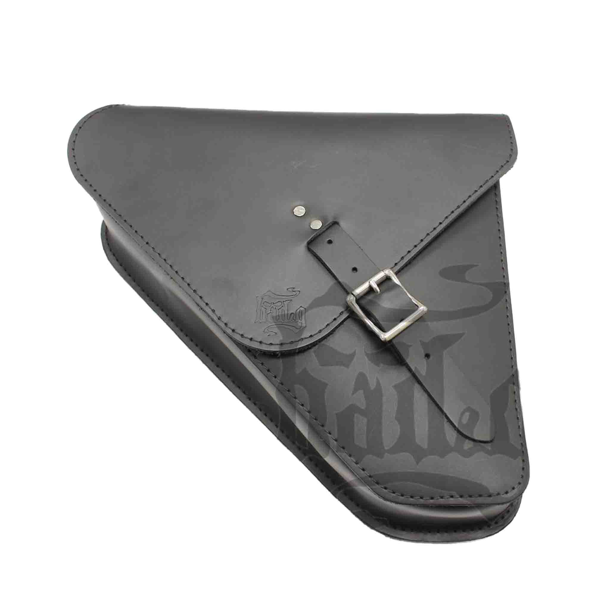 Upgrade your Harley-Davidson® Dyna with the DL032 Dyna Left Side Solo Bag. Hand crafted in USA with premium leather and top quality hardware. Durable and stylish, it's the perfect fit for your motorcycle.