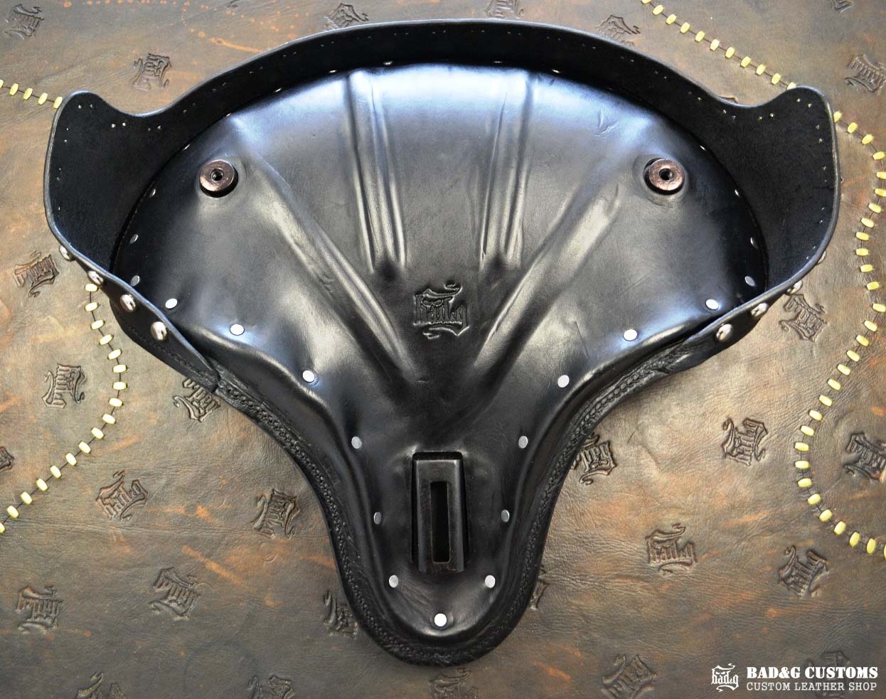 Shovelhead Panhead Knucklehead Chopper Bobber Seat and Tool Bag Set